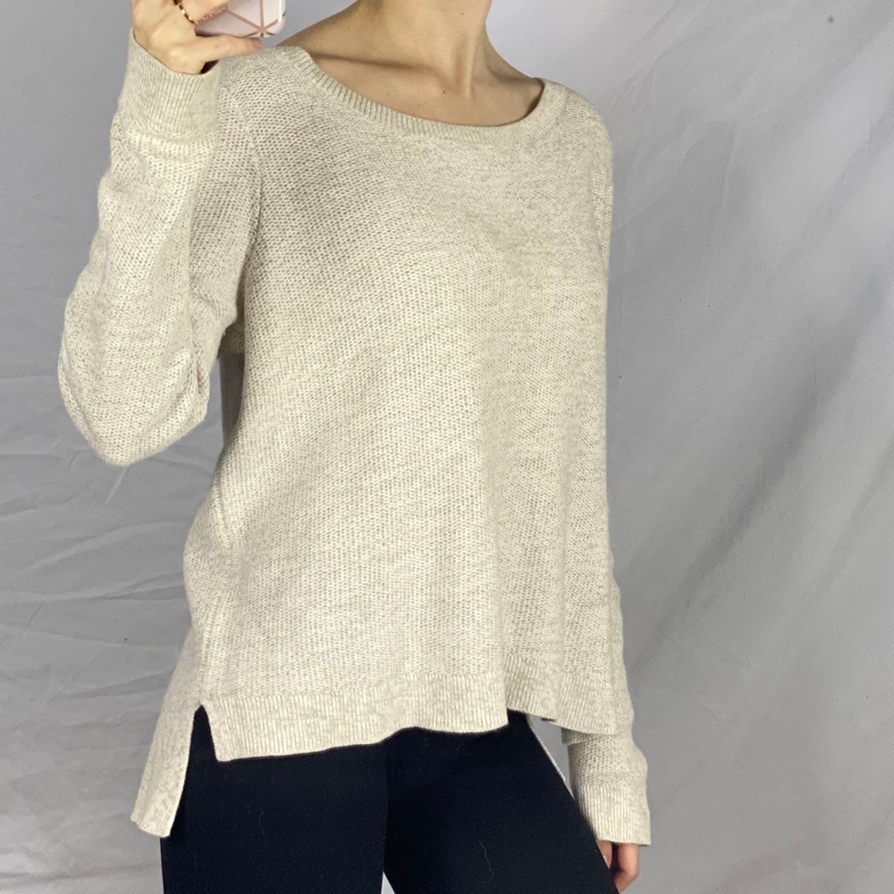 LOFT Ann Taylor Cream Knit Sweater